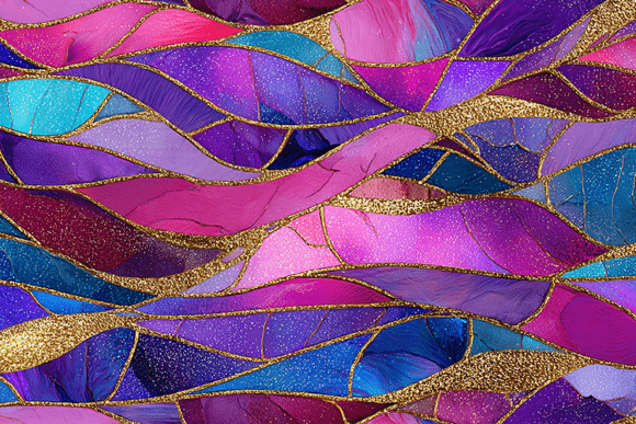 Download Horizontal Cosmic Glitter Stained Glass - Premium Resources